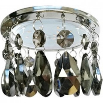 Встраиваемый светильник ECOLA GX53 H4 5350 GLASS SF53RVECB тонированный, хром