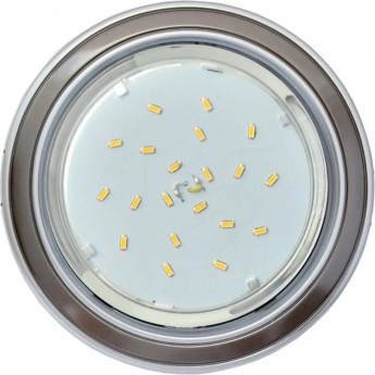 Встраиваемый светильник ECOLA GX53 H4 FL53H4ECB серебро, черный хром