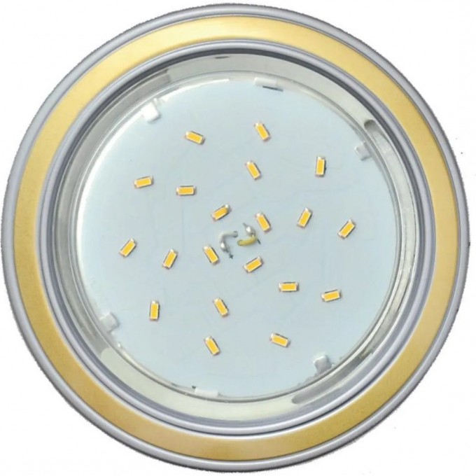 Встраиваемый светильник ECOLA GX53 H4 золото, хром FM53H4ECB