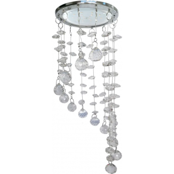 Встраиваемый светильникECOLA GX53 H4 5354 GLASS FS53RVECB прозрачный, хром